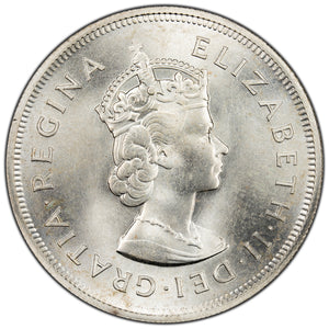 SOLD Bermuda 1959 One Crown Silver Coin - BU
