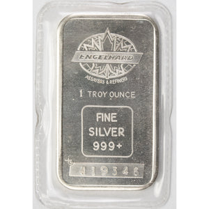 SOLD Engelhard Maple Leaf 1oz .999 Fine Silver Bar - Sealed