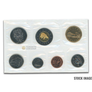 Canada 2002 Jubilee 7-Coin PL Proof-Like Mint Coin Set - Plastic Only