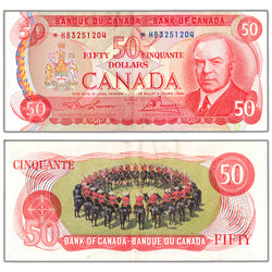 $50 1975 Bank of Canada Note *HB Replacement Prefix BC-51aA - About EF