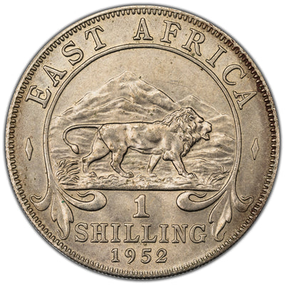 East Africa 1952 1 Shilling Coin KM #31 - Brilliant Uncirculated