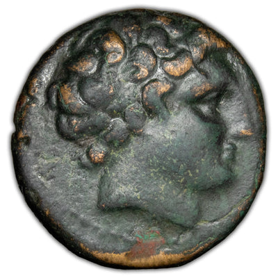 Ancient Greece Thessaly, Phalanna 4th Cent. BC AE Dichaulkon Coin HGC 4-175 5.72g