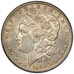 SOLD United States 1890-S $1 Morgan Silver Dollar Coin - Choice AU