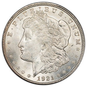 SOLD United States 1921 $1 Morgan Dollar Silver Coin - BU