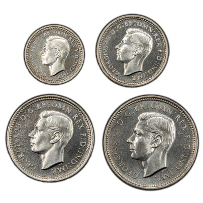 SOLD Great Britain 1937 4-Coin Maundy Coin Set