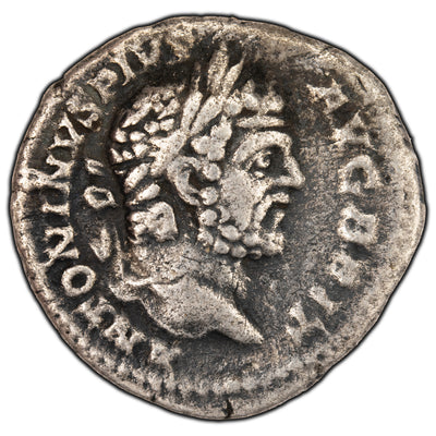 SOLD Ancient Rome Caracalla AD 212 Denarius Silver Coin RIC #196 RSC #206