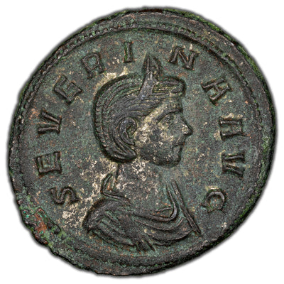 Ancient Rome Imperial AD 275 Severina Denarius RIC 6