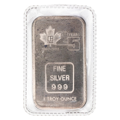SOLD Engelhard Litton 25 Years 1oz .999 Fine Silver Bar - Sealed