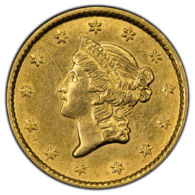 SOLD United States 1853 $1 One Dollar Gold Coin