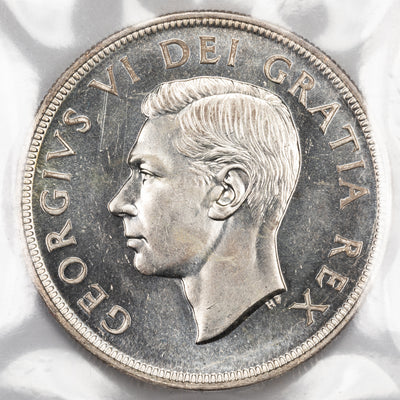 SOLD Canada 1948 $1 Silver Dollar Coin - Key Date - ICCS MS-64
