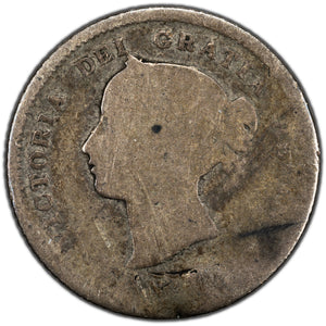 SOLD Canada 1875-H Small Date 5 Cents Silver Coin - Filler