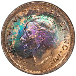 SOLD Canada 1947 1 Small Cent Coin - Pretty Toning