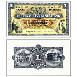 Scotland The Royal Bank of Scotland 1961 1 One Pound Note P #324 - Choice UNC