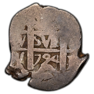 Bolivia 1724 P-Y One Real Cob Silver Coin - 2.12g