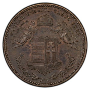 SOLD Hungary 1868 4 Krajczar Coin KM #442
