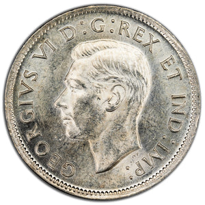 SOLD Canada 1937 25 Cents Quarter Silver Coin - MS-60