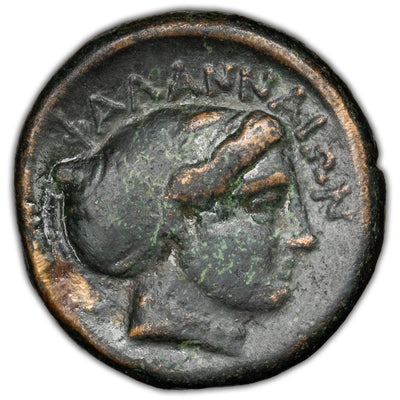 Ancient Greece Thessaly, Phalanna 4th Cent. BC AE Dichaulkon Coin HGC 4-175 5.72g