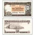 Australia ND (1961-65) 10 Ten Shillings Note P #33a - VF