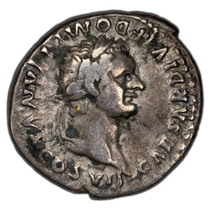 SOLD Ancient Rome 80-81 AD Titus Domitian as Caesar Denarius Silver Coin RIC 268