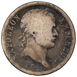 France 1811 A Napoleon 2 Francs Silver Coin