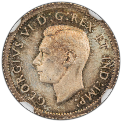 SOLD Canada 1939 10 Cents Dime Silver Coin - NGC MS-63