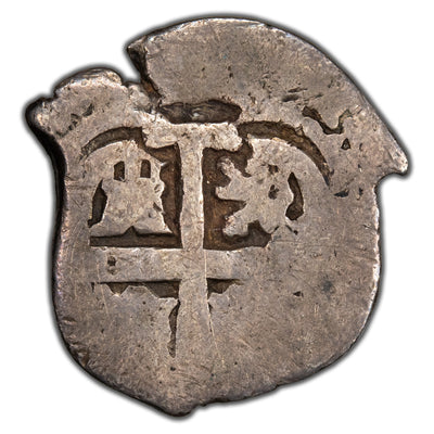 Bolivia 1724 P-Y One Real Cob Silver Coin - 2.12g