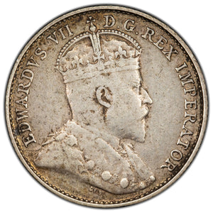 SOLD Canada 1903-H Large H 5 Cents Silver Coin - Very Fine