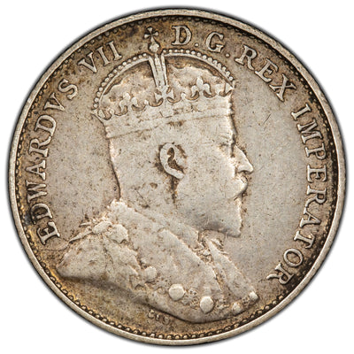 Canada 1903-H Large H 5 Cents Silver Coin - Very Fine