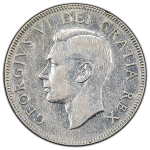 SOLD Canada 1948 50 Cents Half Dollar Silver Coin Key Date! - Very Fine +