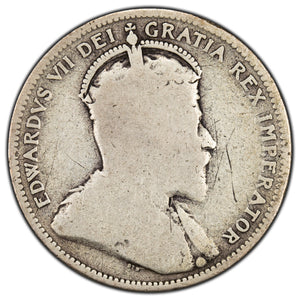 SOLD Canada 1904 25 Cents Quarter Silver Coin - G-4