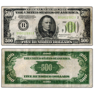 SOLD United States 1934 $500 New York Federal Reserve Note - VF