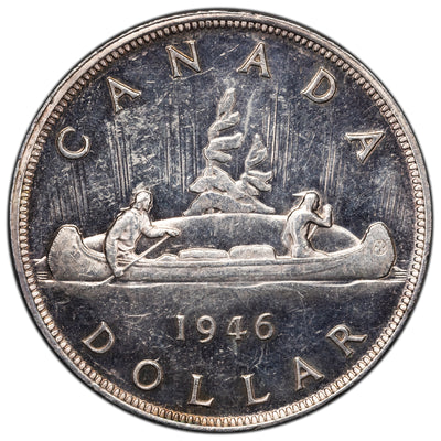 SOLD Canada 1946 SWL $1 Silver Dollar Coin - AU