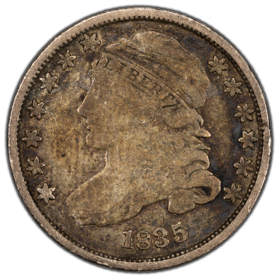 Untied States 1835 10 Cents Capped Bust Dime Silver Coin