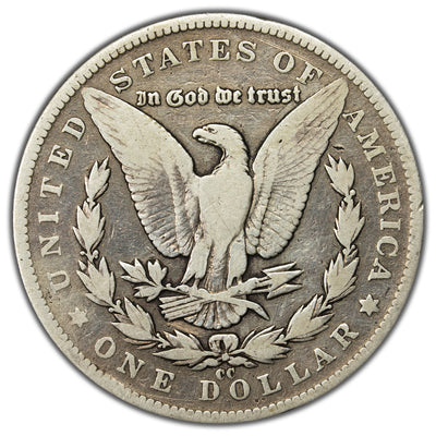 United States 1891-CC $1 Morgan Dollar Silver Coin - Scrape