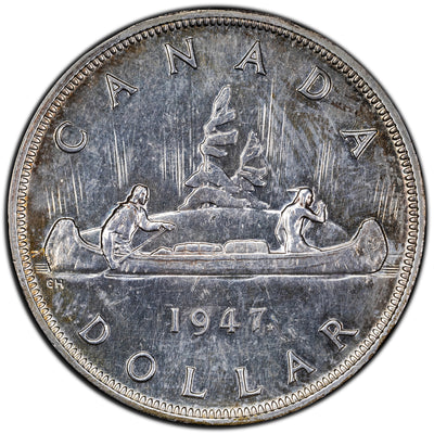 SOLD Canada 1947 ML Maple Leaf $1 Silver Dollar Coin