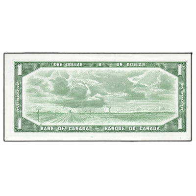SOLD $1 1954 Bank of Canada Note *B/M Replacement Prefix BC-37bA-i - AU