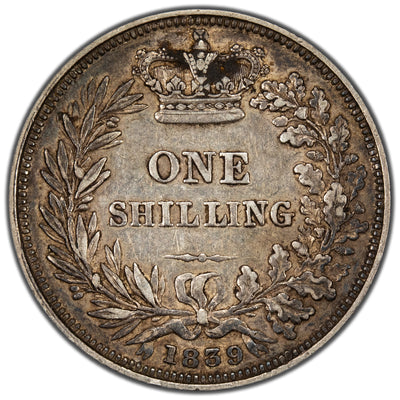 Great Britain 1839 Shilling Silver Coin