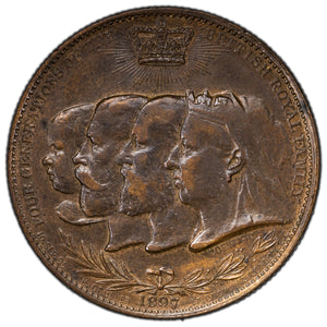 SOLD Great Britain 1897 Four Generations Medallion