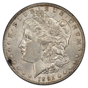 SOLD United States 1891 $1 Morgan Silver Dollar Coin