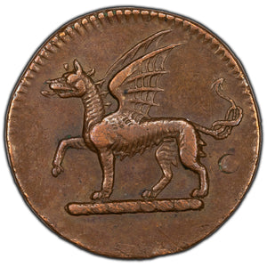 SOLD Great Britain West Cumberland White Haven Colliery Copper Token D&W 291/109