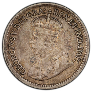 SOLD Canada 1915 5 Cents Silver Coin - Fine  +