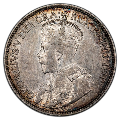 Canada 1912 25 Cents Quarter Silver Coin - About Extra Fine