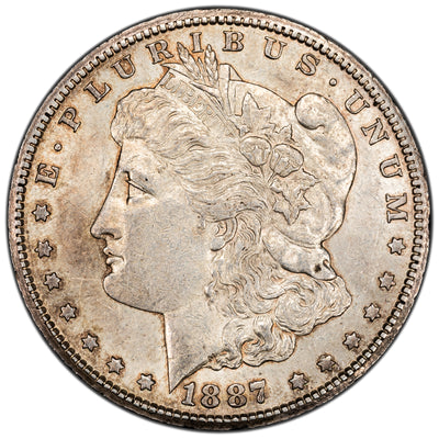 SOLD United States 1887-S $1 Morgan Dollar Silver Coin - AU-55