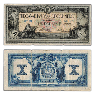 SOLD $10 1917 Canadian Bank of Commerce Note CH #75-16-04-12b