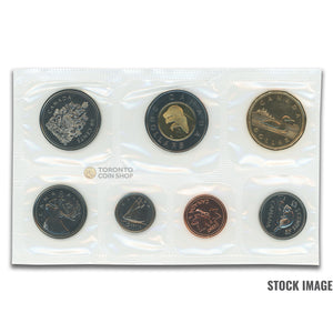 Canada 2002 Regular Issue 7-Coin PL Proof-Like Mint Coin Set - Plastic Only
