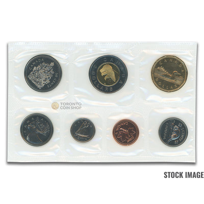 Canada 2002 Regular Issue 7-Coin PL Proof-Like Mint Coin Set - Plastic Only