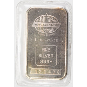 SOLD Engelhard Maple Leaf 1oz .999 Fine Silver Bar - Sealed