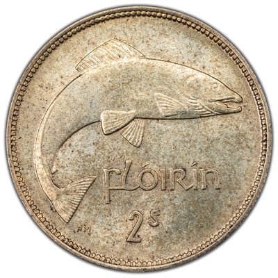 SOLD Ireland 1930 Florin Silver Coin SP #6626 - Uncirculated
