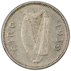 Ireland 1939 3d Threepence Coin Scarce Date! - Very Fine +
