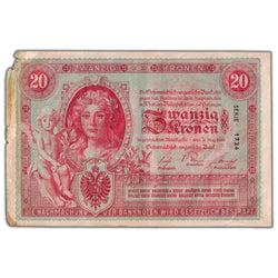 Austria 1900 20 Twenty Kronen Note P #5 - Edge Issues